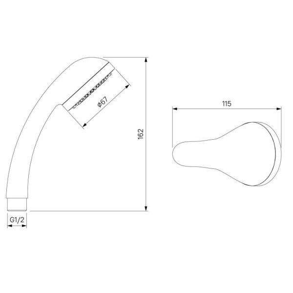 Смеситель для ванны Milardo Sterm (STESB02M02)