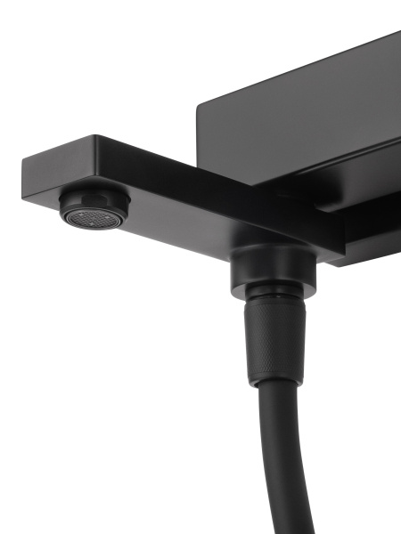 Смеситель для ванны с душем WONZON & WOGHAND CUBE 2.0, черный матовый WW-88037068-MB