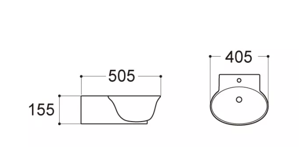 Раковина подвесная (40,5х50,5) Aquatek AQ5040-00