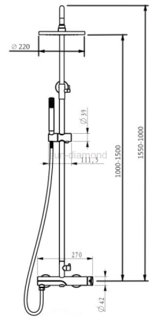 Душевая система Ganzer Maria GZ 22065