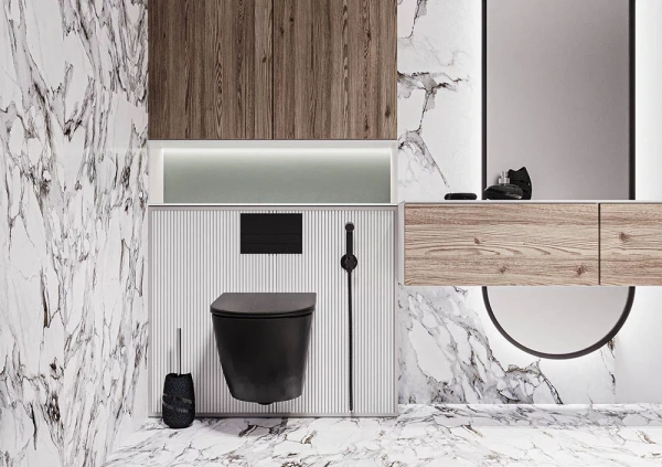 Унитаз подвесной безободковый Veconi Moro VMO-48TB с сиденьем микролифт, торнадо