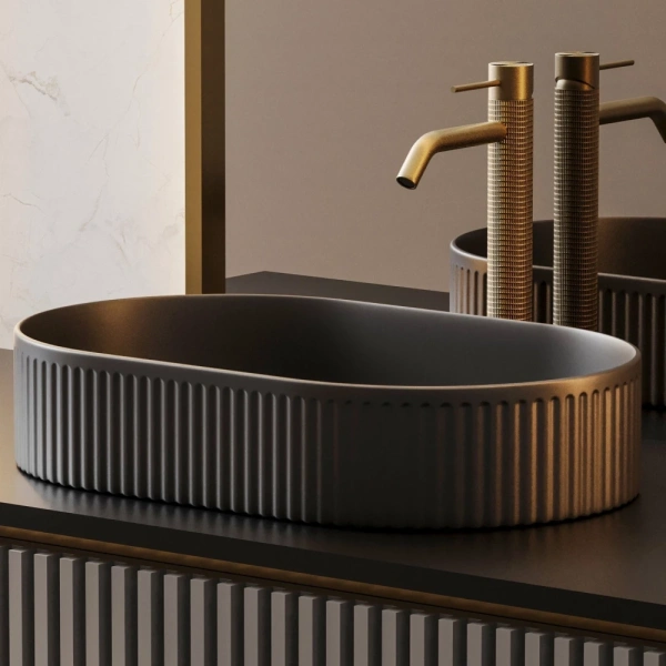 Раковина накладная ABBER Bequem AC2116MB черный матовый