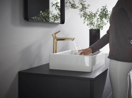 Смеситель для раковины без донного клапана Hansgrohe Talis E 71717140 шлифованная бронза