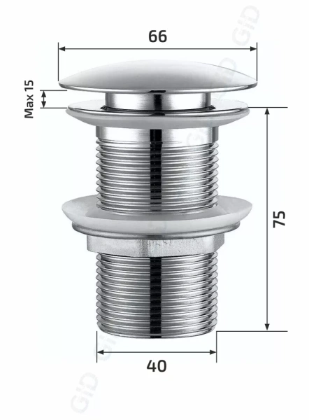 Донный клапан Gid G100 без перелива