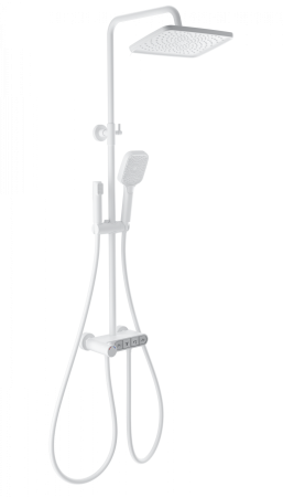 Душевая система с термостатом WONZON & WOGHAND MUSE Corno, белый матовый WW-B3112-MW