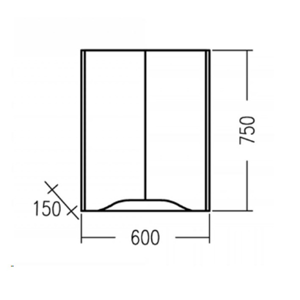 Шкаф для ванной СанТа Сатурн 60 700373
