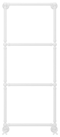 Полотенцесушитель Водяной Сунержа Ренессанс 1304 (126х50) Матовый Белый 30-0280-1250