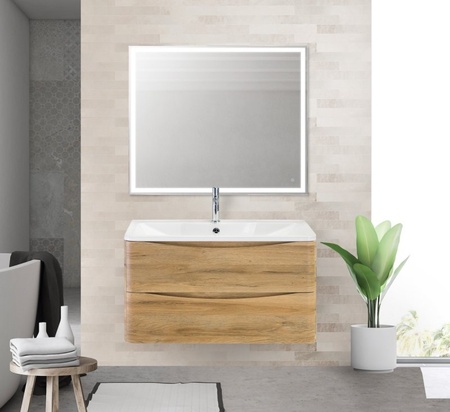 База под раковину подвесная BelBagno ACQUA-800-2C-SO-RR  Rovere Rustico