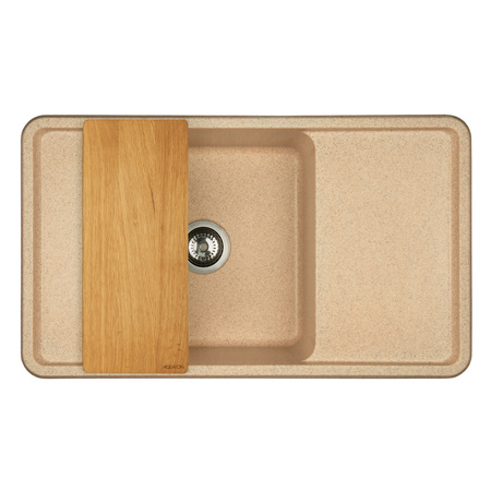 Кухонная мойка Aquaton Беллис 87 1A724832BS220 песочный