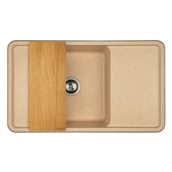 Кухонная мойка Aquaton Беллис 87 1A724832BS220 песочный