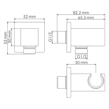 Подключение шланга WasserKRAFT Aisch A184