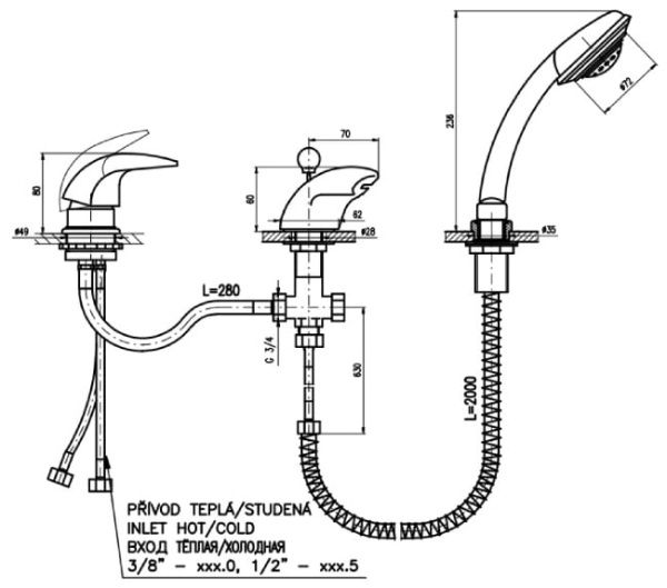 Смеситель RAV VLTAVA V170.5S