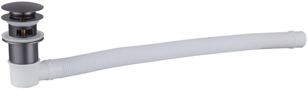 Слив-перелив для ванны BelBagno BB39-OVF-GM оружейная сталь