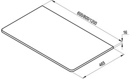 Столешница под раковину Ravak Balance 80 X000001371