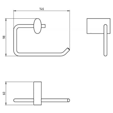 Держатель туалетной бумаги Novaservis Metalia 10 0031.0