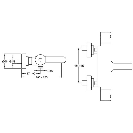 Смеситель для ванны Jacob Delafon Singulier E10870-CP