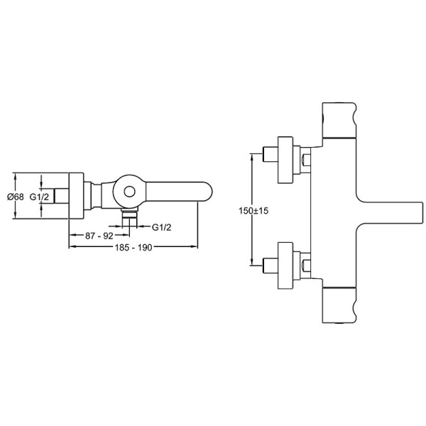 Смеситель для ванны Jacob Delafon Singulier E10870-CP