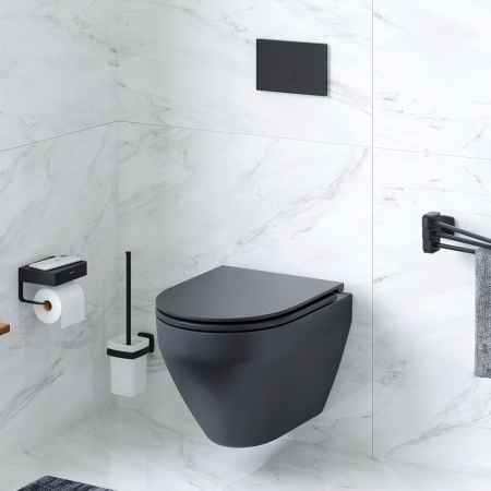 Подвесной унитаз безободковый с сиденьем микролифт Am.Pm Spirit V2.0 C701700MBSC