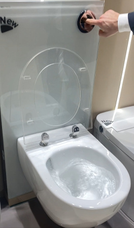 Подвесной безободковый унитаз с сиденьем микролифт beWash Bogen 88393201