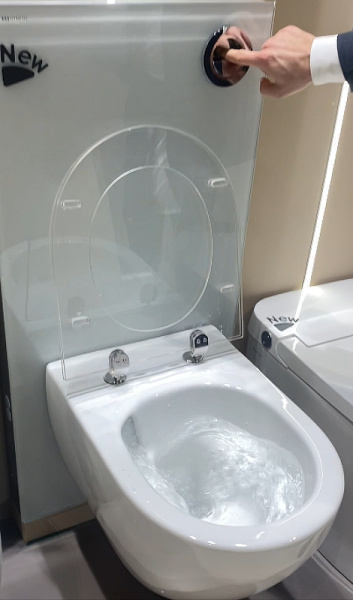 Подвесной безободковый унитаз с сиденьем микролифт beWash Bogen 88393201