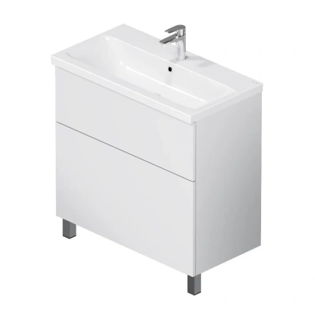 Тумба без раковины 80 см Am.Pm Gem M90FSX0802WG белый глянец