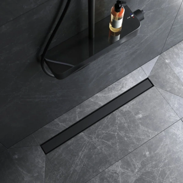 Душевой лоток с решеткой под плитку 80 см Am.Pm MasterFlow W01SC-U11-080-04BM черный матовый