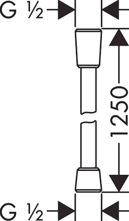 Душевой шланг Hansgrohe Sensoflex 28132000