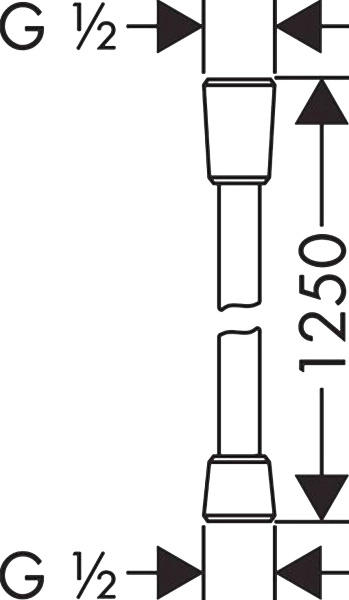 Душевой шланг Hansgrohe Sensoflex 28132000