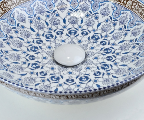 Донный клапан Bronze de Luxe без перелива, белый, керамическая крышка 1001/1W