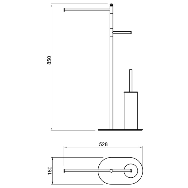Стойка в ванную комнату Timo Saona 13085/03