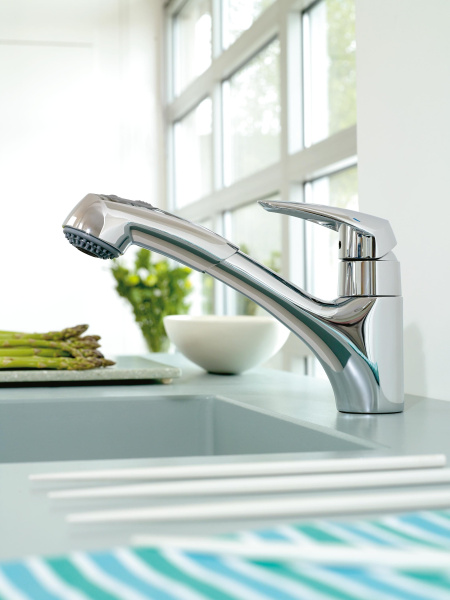 Смеситель для кухни однорычажный Grohe Eurodisc 32257 001 (32257001) хром