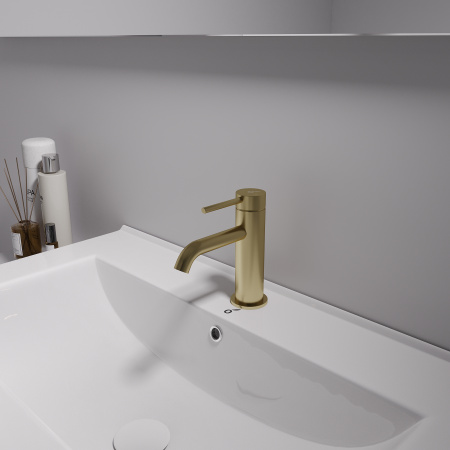 Смеситель для раковины Oliveeka OL-88139017-BG, золотой матовый