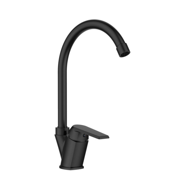 Смеситель для кухни однорычажный полимерный OneLife P02-000b черный