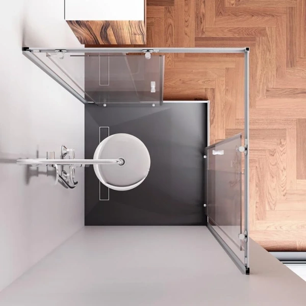 Душевой уголок (100х100) Am.Pm Sunny W87G-403-100100-MT хром матовый