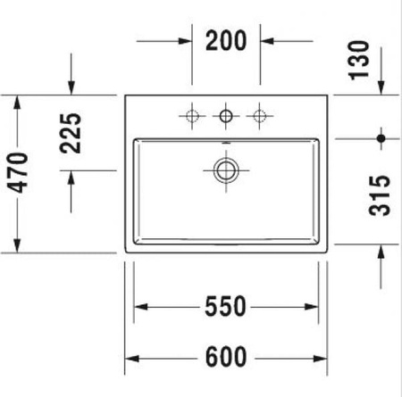 Раковина накладная Duravit 2352600000