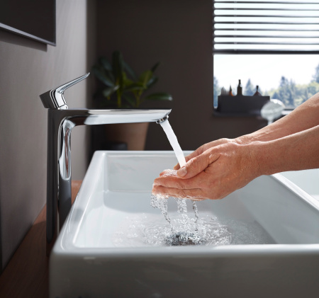 Смеситель для раковины с донным клапаном Hansgrohe Talis E 71716000 хром
