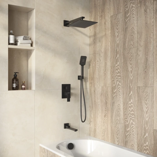 Душевая система скрытого монтажа Grossman Style 501.K35.05.210 черный матовый