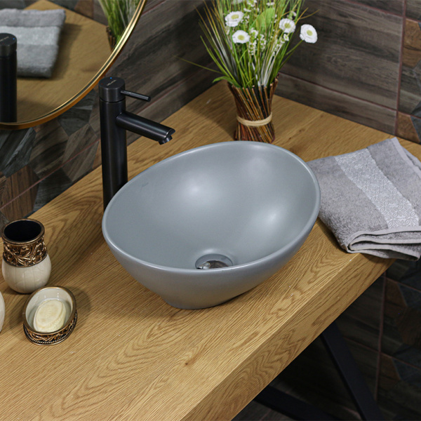 Раковина накладная (41х33) Melana 7138MG-805