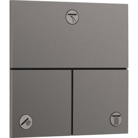 Переключатель потоков на 3 положения Hansgrohe ShowerSelect Comfort Е 15573340 шлифованный черный хром