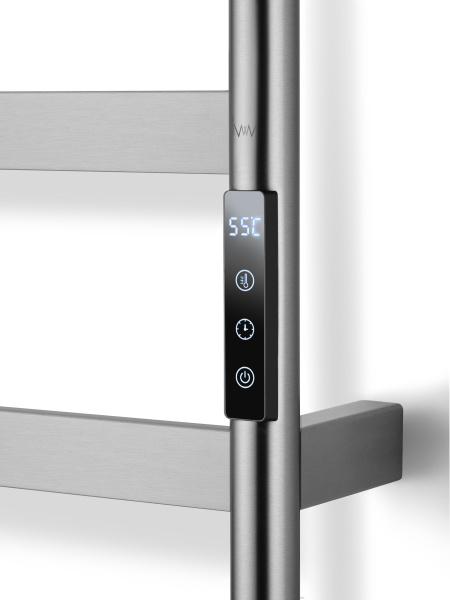 Полотенцесушитель электрический WONZON & WOGHAND DÜSSELDORF, брашированный никель WW-A204-BR Полотенцесушитель электрический WONZON & WOGHAND DÜSSELDORF, брашированный никель WW-A204-BR