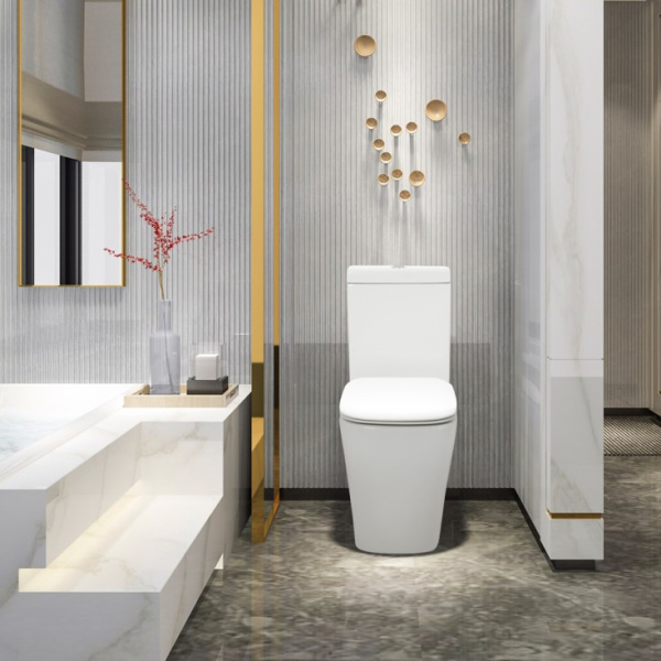 Чаша напольного унитаза CEZARES LUX CZR-159-CPR без бачка и сиденья