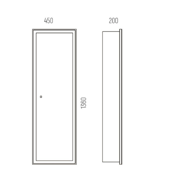 Зеркало-пенал Corozo Делавэр 450 SD-00001321