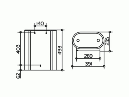 Мусорное ведро Keuco Plan 14988010000
