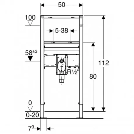 Инсталляция для раковины Geberit Duofix 111.556.00.1