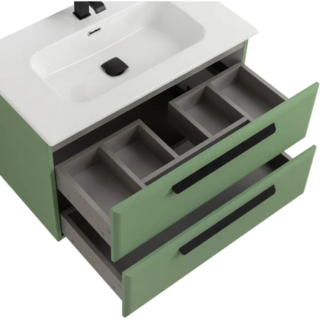 Тумба под раковину Cezares ECO-CER-N-800-2C-SO-PS-P Фисташковый Софт без ручек