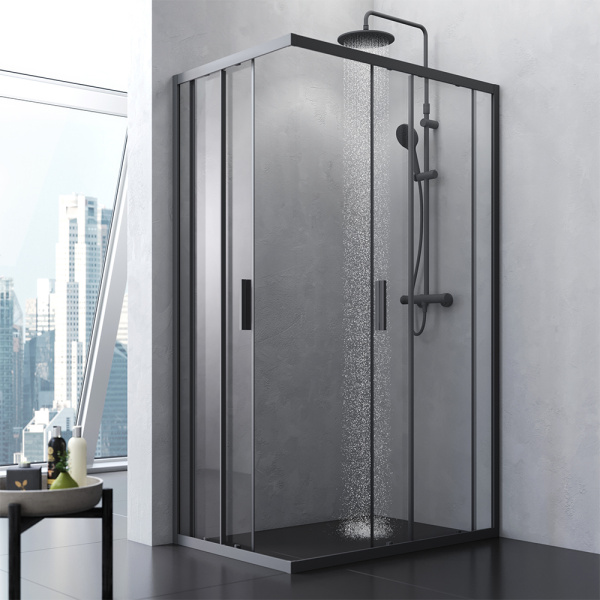 Душевой уголок (120х80) Am.Pm Gem S Twin Slide W93G-404-120280-BT