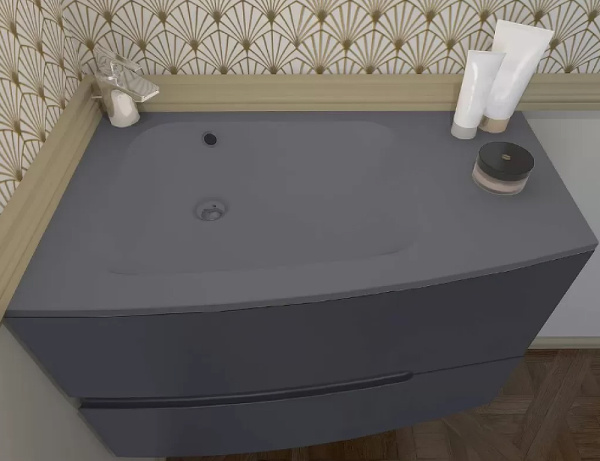 Раковина полувстраиваемая (81х47) Jacob Delafon Nona  L EB1884RU-DE4