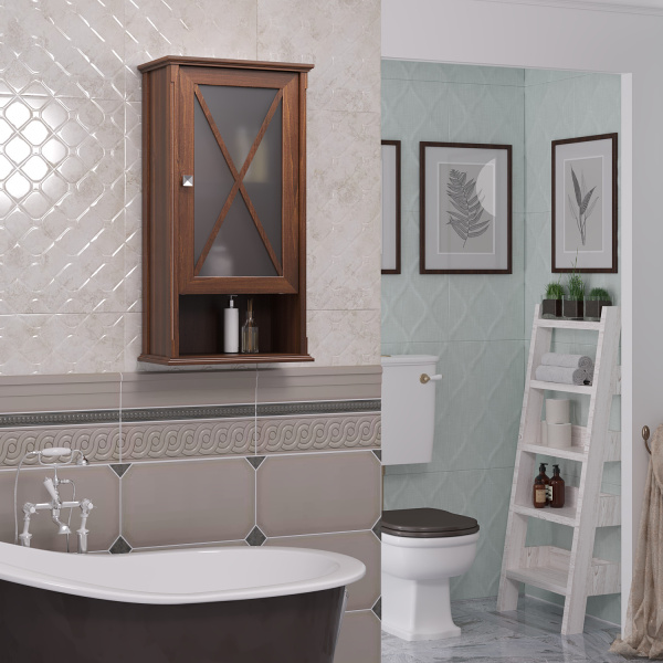 Шкаф Opadiris Палермо 46 подвесной, одностворчатый, цвет светлый орех, правый, правый 00-00007334