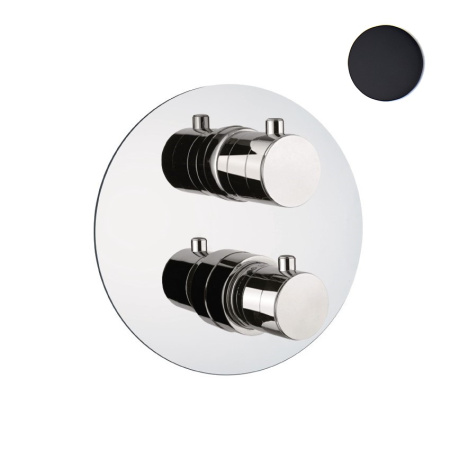 Смеситель для душа встраиваемый с термостатом Webert Sax Evolution SE970902560, черный