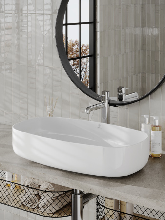 Раковина накладная (67,5х35) Orange  B07-675W белый глянец